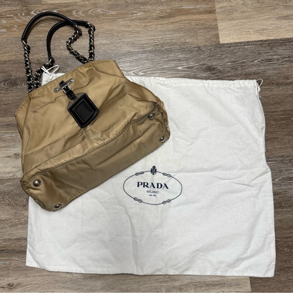 PRADA —Tessuto chain shoulder bag - Picture 1 of 16